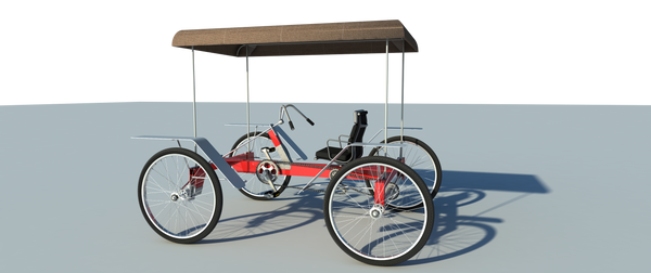 4 Wheel Bike Plans DIY Pedal Car Quad Cycle Rickshaw Pedicabs Build Your Own