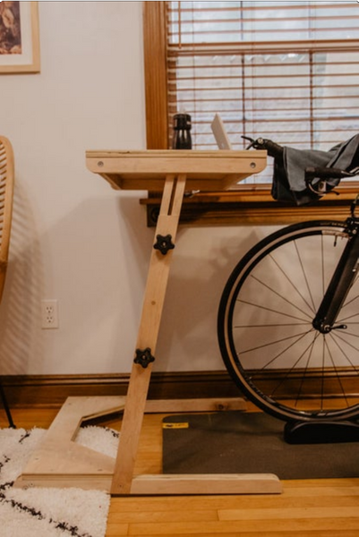 Bike trainer stand online diy