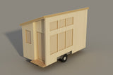 Build Your Own Tiny House On Wheels DIY Plans Home Shell Garden Room 8’ x 16’
