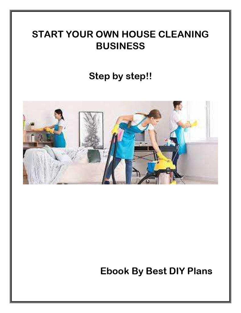How to Start a House Cleaning Business - Cleaning Business Checklist Pdf