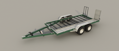 Car Trailer Hauler Plans DIY Homemade Open Auto Carrier Build Your Own