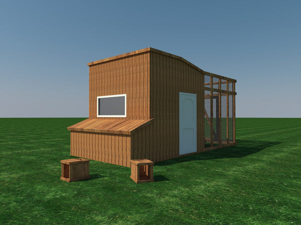 Chicken Coop DIY Plans Poultry Hen Houses With Run Kennel – The Best ...