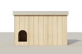 Large Dog House DIY Plans Outdoor Wooden Pet Shelter Kennel Doghouse All Weather