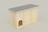 Large Dog House DIY Plans Outdoor Wooden Pet Shelter Kennel Doghouse All Weather