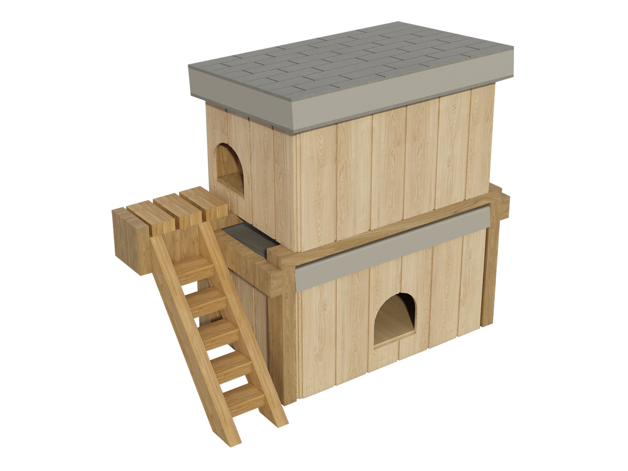 Two story dog kennel cheap