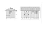 10x20 Shed Plans Pdf -  DIY Project - Gable Roof Design Backyard Utility House 10' x 20'