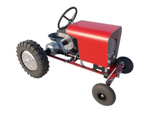 Garden Tractor DIY Plans - Homemade Lawn Mower Outdoor Power Equip Build Your Own