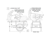 Hay Bale Hand Cart Plans DIY Cart Trolley Garden Landscape Farm Dolly Carrier