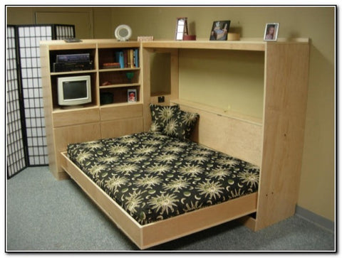 DIY Horizontal Murphy Bed Plan - Queen Wall Bed - Build Your Own