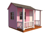 Kid DIY Outdoor Playhouse Plans - Backyard Storage Shed Micro Cottage Small Guest House