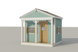 Build A Playhouse for Kids DIY Plans - Micro Cottage - Guest House Backyard Storage Shed 8' x 8'