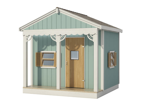 Build A Playhouse for Kids DIY Plans - Micro Cottage - Guest House Backyard Storage Shed 8' x 8'