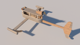 Hydroplane Model Boat Plans - DIY Marine Modelling Racing Boat Watercraft