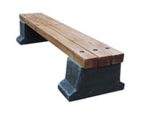 Outdoor Wooden and Concrete Garden Bench - DIY Plans - Park Bench Seat - Build Your Own