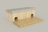 Multiple Medium sized Dog House with Patio Free DIY Plans - Pet Puppy Outdoor Shelter Kennel Doghouse