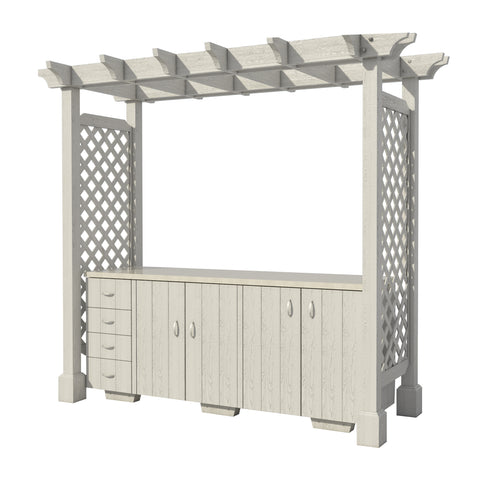 Outdoor Kitchen With Pergola DIY Plans For Backyard Patio Furniture Cooking