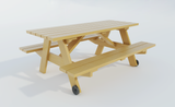 Picnic Table Plans - DIY Outdoor Patio Garden Furniture - Build Your Own