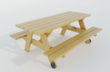 Picnic Table Plans - DIY Outdoor Patio Garden Furniture - Build Your Own