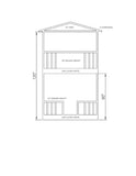 Playhouse Fort DIY Plans - 2 Story Backyard Playground Kids Toys - Build Your Own