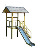 Play Structure DIY Plans - Children Outdoor Playset Kids Wood Shelter Playground