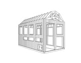 Poultry Coops for Chickens DIY Plans - Backyard Barn Hen House Cage With Run 8' x 16'