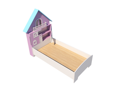 Make a Princess Bed - DIY Plans - Woodworking Project - Single Sleeping Bed For Girls