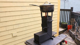DIY Rocket Stove Plans - Steel Wood Burning Camping Stove Camp Cooking Equipment
