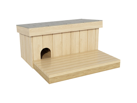 Small Outdoor Dog House With Patio DIY Plans - A Simple Dog House Puppy Shelter Pet Kennel