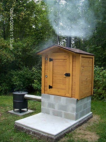 Smokehouse DIY Plans - 8' x 6' Smoker Smoke House Building Plan - Build Your Own