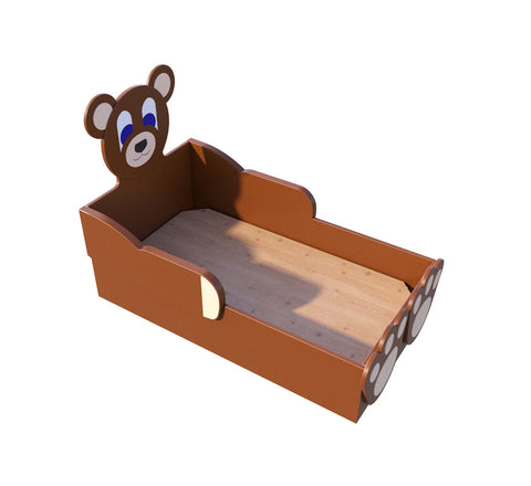 Teddy Bear Kids Twin Bed Free Plans - DIY Single Size Bedroom Furniture Woodworking