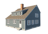 Build A Saltbox House - DIY Plans - Two Story Colonial Home Building Project