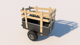 ATV Trailer Plans DIY Lawn Tractor Trailer Utility Dump Cart Garden Yard Mower