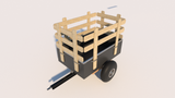 ATV Trailer Plans DIY Lawn Tractor Trailer Utility Dump Cart Garden Yard Mower