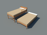 Trundle Bed DIY Plans - Day Beds - Daybed Roll Away Guest Bed Sleeper Furniture