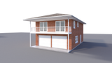 Two Car Garage Apartment DIY Plans 2 Bedroom Coach Carriage House Home Building