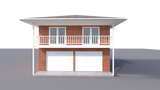 Two Car Garage Apartment DIY Plans 2 Bedroom Coach Carriage House Home Building