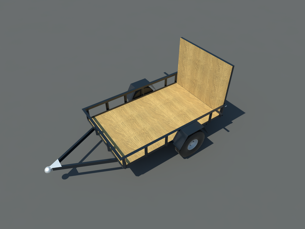 5x8 Utility Trailer Plans DIY Open Lawn Cargo Carrier - Build Your Own