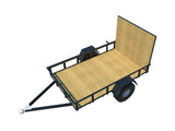 5x8 Utility Trailer Plans DIY Open Lawn Cargo Carrier - Build Your Own