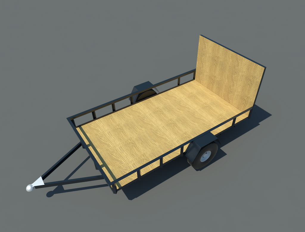 Utility Trailer Plans DIY Open Lawn Cargo Carrier 6' x 10' - Build Your Own