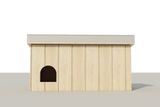 Wooden DIY Dog House Plans - Medium Size Pet Outdoor Shelter Doghouse Kennel Home